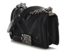 Chanel Small Black Chevron-Quilted Calfskin Boy Bag