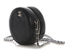 Chanel Black Goatskin CC Ski Round Crossbody