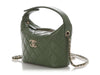 Chanel Mini Green Quilted Caviar Top Handle Bag with Chain