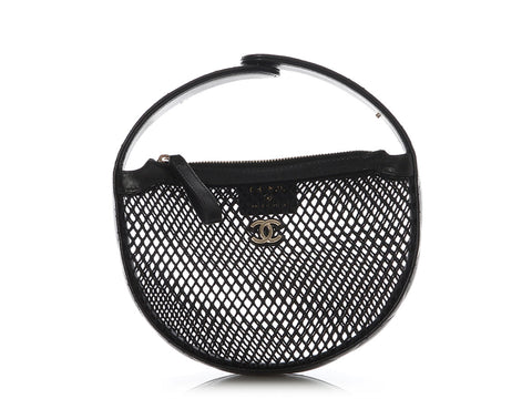 Chanel Black Mesh Pouch