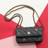 Chanel Black Quilted Caviar Casino Flap Phone Holder