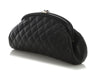 Chanel Black Quilted Caviar Timeless Clutch