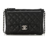 Chanel Small Black Quilted Caviar Crossbody