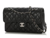 Chanel Small Black Quilted Caviar Classic Double Flap