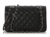 Chanel Small Black Quilted Caviar Classic Double Flap