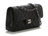 Chanel Small Black Quilted Caviar Classic Double Flap