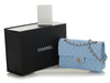 Chanel Small Blue Brume Quilted Caviar Classic Double Flap