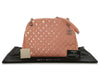 Chanel Large Pink Quilted Patent Mademoiselle Bowling Bag