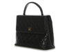 Chanel Vintage Jumbo Black Quilted Caviar Kelly