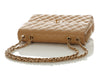 Chanel Vintage Jumbo Beige Quilted Caviar Classic Single Flap