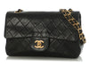 Chanel Vintage Small Black Quilted Lambskin Classic Double Flap