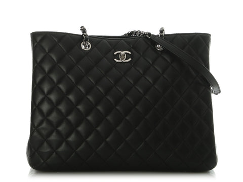 Chanel Black Quilted Lambskin Tote