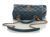 Chanel Mini Blue Quilted Caviar Coco Handle