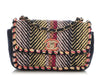 Chanel Mini Navy and Multicolor Woven Flap