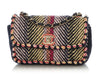 Chanel Mini Navy and Multicolor Woven Flap