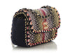 Chanel Mini Navy and Multicolor Woven Flap