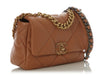 Chanel Medium Brown Quilted Lambskin 19 Flap