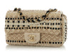 Chanel Mini Beige and Black Tweed Rectangular Flap