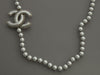 Chanel Gray Pearl Long Necklace