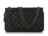Chanel Black Quilted Distressed Calfskin Reissue 225