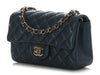 Chanel Mini Dark Blue Quilted Caviar Classic