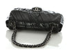 Chanel Black Glazed Calfskin Twisted Flap