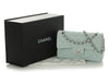 Chanel Small Pale Light Blue Quilted Caviar Classic Double Flap