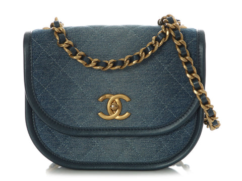 Chanel Small Denim Messenger Bag