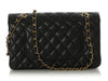 Chanel Medium/Large Black Quilted Caviar Classic Double Flap