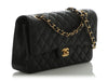 Chanel Medium/Large Black Quilted Caviar Classic Double Flap
