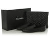 Chanel Black Quilted Lambskin Loafers with Pouch