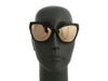 Chanel Black and Gold Mirrored Cat Eye Sunglasses