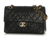 Chanel Vintage Small Black Quilted Lambskin Classic Double Flap