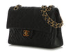 Chanel Vintage Small Black Quilted Lambskin Classic Double Flap