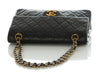 Chanel Vintage Small Black Quilted Lambskin Classic Double Flap