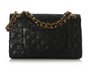Chanel Vintage Medium Black Quilted Lambskin Classic Double Flap