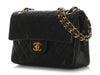 Chanel Vintage Small Black Quilted Lambskin Classic Double Flap
