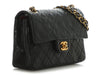 Chanel Vintage Small Black Quilted Lambskin Classic Double Flap