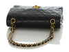 Chanel Vintage Small Black Quilted Lambskin Classic Double Flap