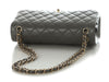 Chanel Jumbo Dark Gray Quilted Lambskin Classic Double Flap