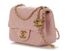 Chanel Mini Pink Quilted Lambskin Pearl Crush Square Classic