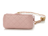 Chanel Mini Pink Quilted Lambskin Pearl Crush Square Classic