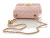 Chanel Mini Pink Quilted Lambskin Pearl Crush Square Classic