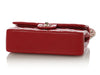 Chanel Small Red Quilted Caviar Classic Double Flap