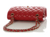 Chanel Small Red Quilted Caviar Classic Double Flap