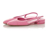 Chanel Pink Denim Slingback Flats