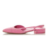 Chanel Pink Denim Slingback Flats