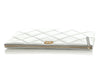 Chanel Large Metallic Silver Quilted Lambskin O Case