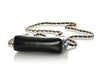 Chanel Black Part-Quilted Shiny Calfskin Nano Bag