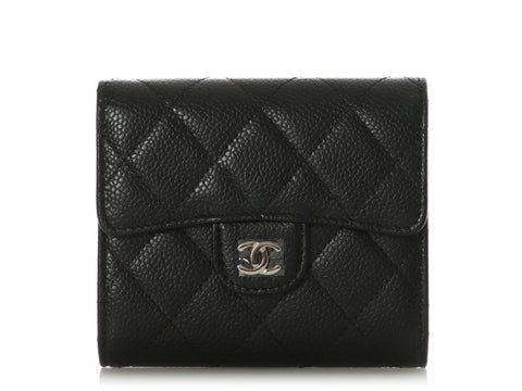 Chanel black classic wallet